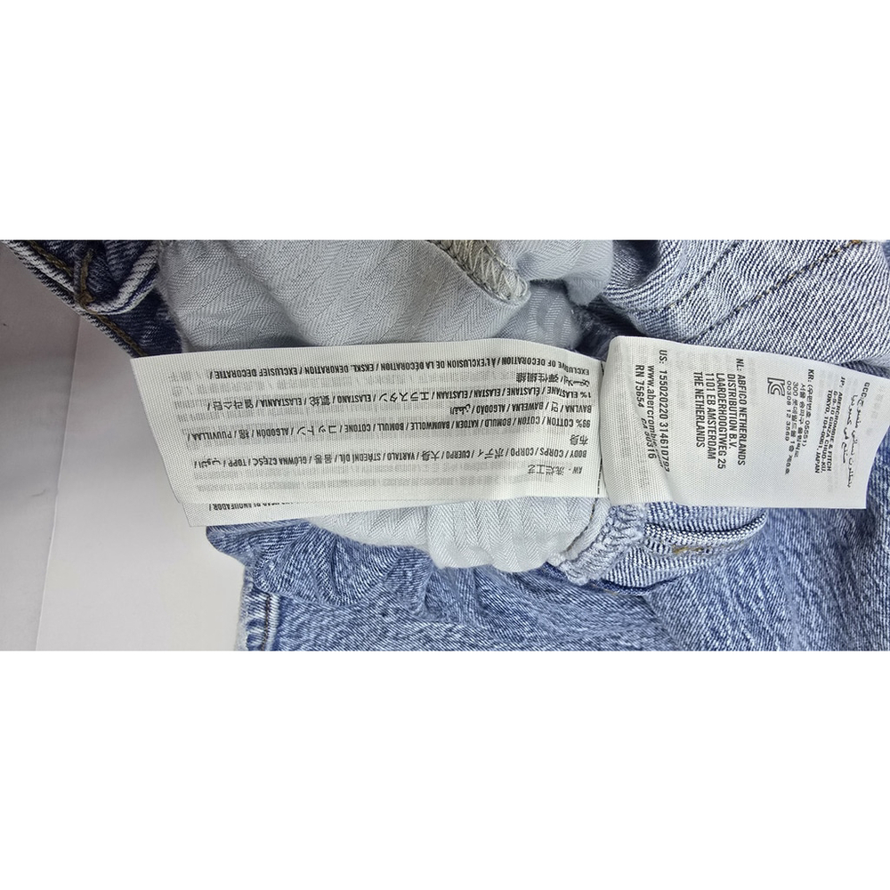 Abercrombie & Fitch Jeans 24|00s The '90s Straight Ultra High Rise Curve Love - Picture 11 of 13